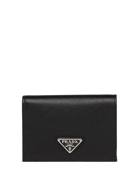 prada triangle logo rectangle wallet